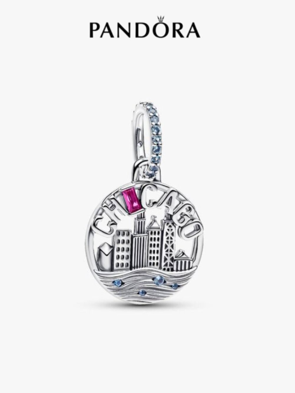 Pandora Chicago Skyline Dangle Charm
